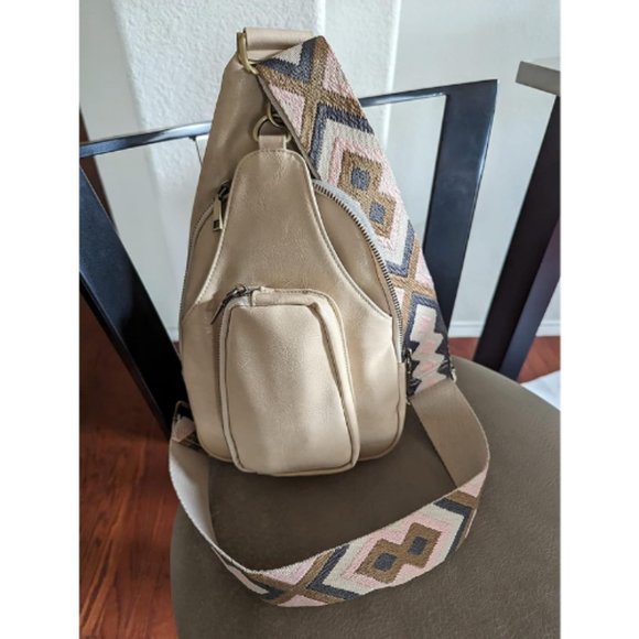 KFXFENQ Women Leather Crossbody Sling Backpack main image 7